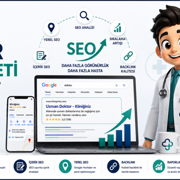 Doktor SEO Hizmeti ile Google SEO, AI SEO ve yerel SEO çözümleri sunan Sağlık Medya Ajansı