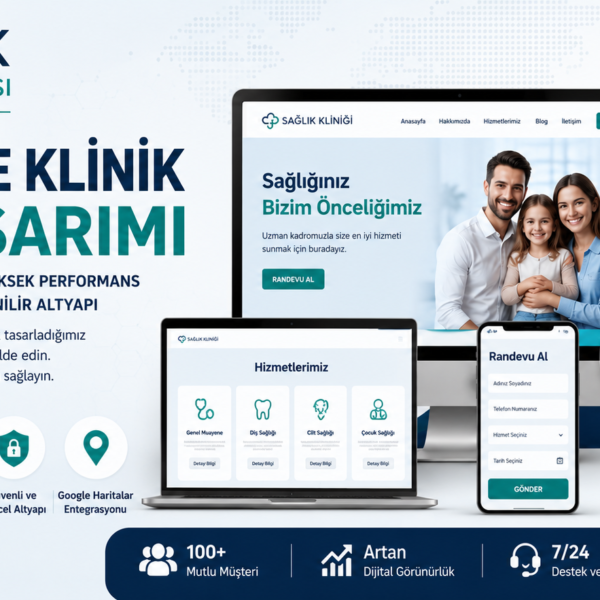 Doktor ve kliniklere özel SEO ve AI SEO uyumlu web tasarım hizmeti - Sağlık Medya Ajansı