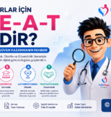 Doktorlar İçin E-E-A-T Nedir? Google Güven Rehberi Doktor E-E-A-T rehberi: deneyim, uzmanlık, otorite ve güvenilirlik kriterleriyle doktor ve klinikler için Google SEO çalışmaları.